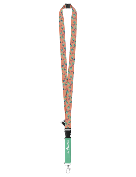 Lanyard se sublimací na zakázku SUBYARD C SAFE RPET