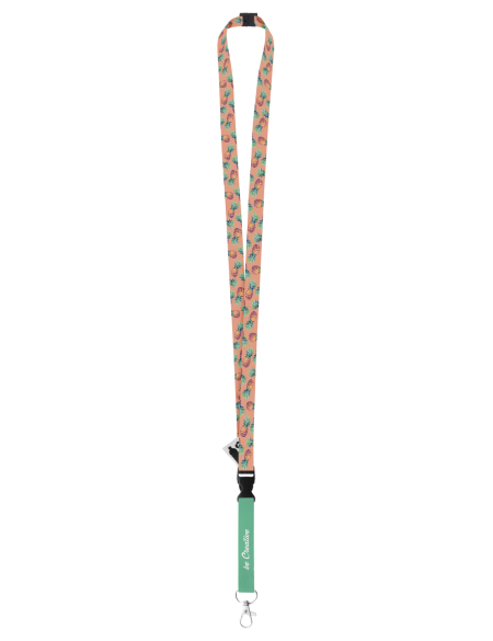 Lanyard se sublimací na zakázku SUBYARD 15 C SAFE RPET