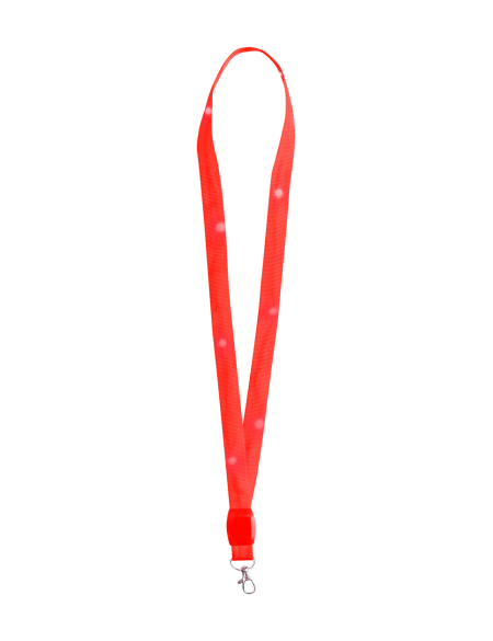 Lanyard s diodami WILOU červená